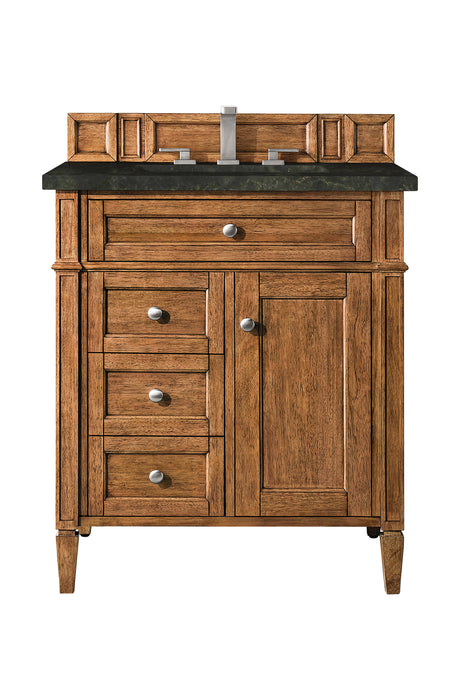 Brittany 30" Single Vanity, Saddle Brown, w/ 3 CM Phantome Eclos Top