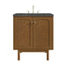 Laurent 30" Single Vanity, Honey Oak w/ 3 CM Parisien Bleu Silestone Top