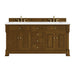 Brookfield 72" Double Vanity, Honey Oak, w/ 3 CM Tajnar Eclos Top