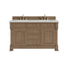 Brookfield 60" Double Vanity, Honey Oak w/ 3 CM Eternal Jasmine Pearl Silestone Top w/FreePower Wireless Charger