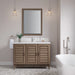 James Martin Portland 48" Single Bathroom Vanity in Whitewashed Walnut, shown in a bathroom setting