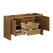 Hudson 60" Single Vanity, Light Natural Oak, w/ 3 CM Siberian Silestone Top