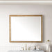 James Martin Glenbrooke 48" Mirror in Light Natural Oak, shown in a bathroom setting