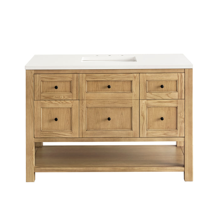 Breckenridge 48" Single Vanity, Light Natural Oak w/ 3 CM Lime Delight Top