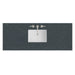 60" Single Top, 3 CM Charcoal Soapstone Silestone w/ Sink