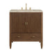 Myrrin 30" Single Vanity, Mid-Century Walnut w/ 3 CM Tajnar Eclos Top