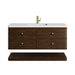 Allamari 48" Single Vanity, Dune Mist w/ 3 CM White Zeus Silestone Top