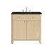 Gracyn 36" Single Vanity, Coastal Driftwood, w/ 3 CM Phantome Eclos Widespread Top