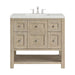 Breckenridge 36" Single Vanity, Whitewashed Oak w/ 3 CM Lime Delight Silestone Top