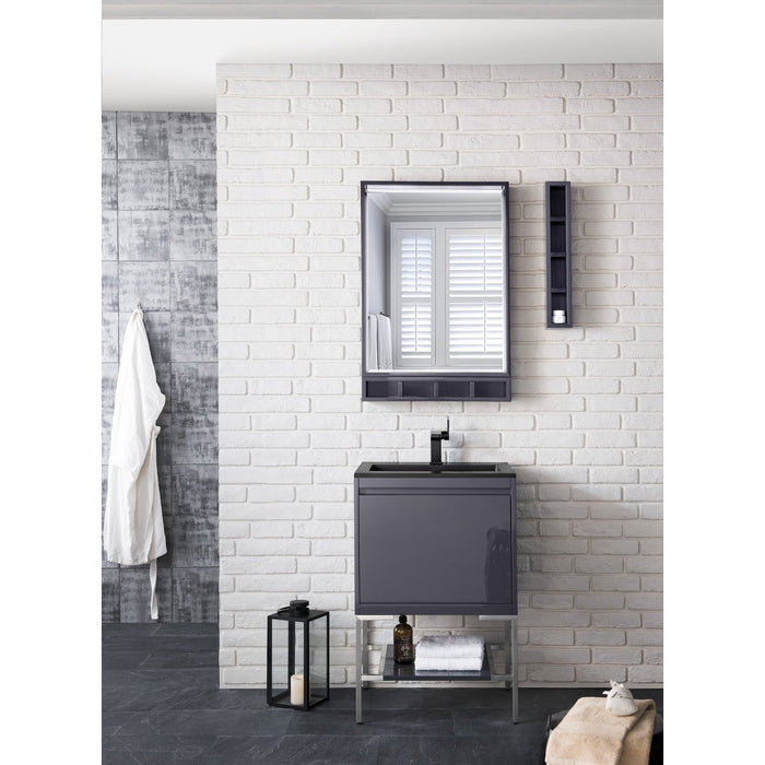James Martin Vanities Milan 23.6" Rectangular Cube Mirror