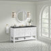 Breckenridge 60" Single Vanity, Whitewashed Oak, w/ 3 CM Lime Delight Quartz Top