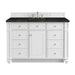 Bristol 48" Single Vanity, Bright White, w/ 3 CM Phantome Eclos Top