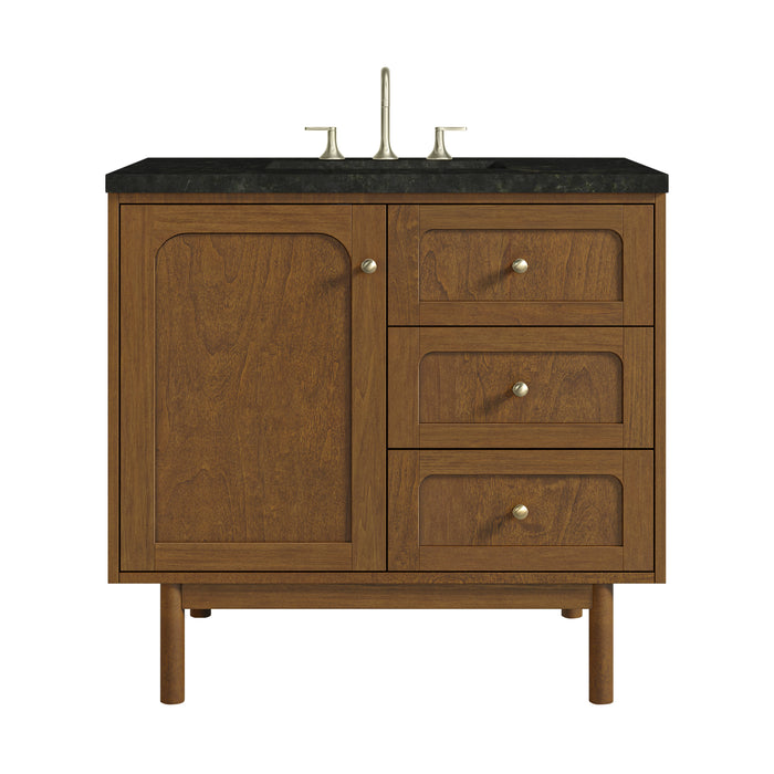 Laurent 36" Single Vanity, Honey Oak w/ 3 CM Phantome Eclos Top