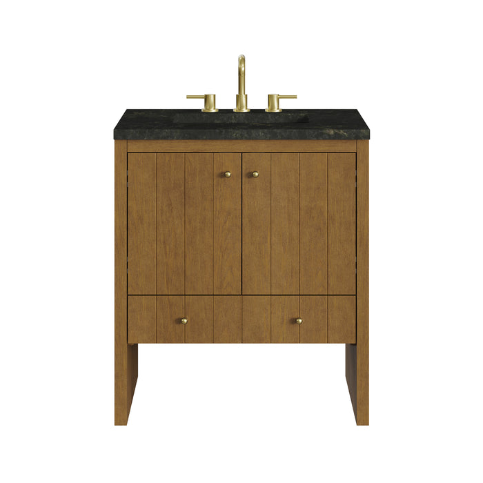 Hudson 30" Single Vanity, Honey Oak w/ 3 CM Phantome Eclos Top