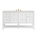Breckenridge 60" Single Vanity, Bright White, w/ 3 CM Lime Delight Quartz Top