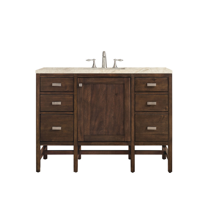Addison 48" Single Vanity, Mid-Century Acacia, w/ 3 CM Tajnar Eclos Top