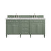 Brittany 72" Double Vanity, Smokey Celadon, w/ 3 CM Phantome Eclos Top