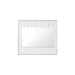 Soleil 36" Mirror, Matte White with Gold