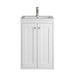 Chianti 20" Single Vanity, Glossy White w/ White Glossy Composite Stone Top