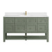 Breckenridge 60" Single Vanity, Light Natural Oak, w/ 3 CM Phantome Eclos Top