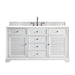 James Martin Vanities Savannah 60" Bright White Single Vanity