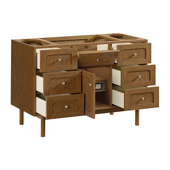 Laurent 48" Single Vanity, Light Natural Oak, w/ 3 CM Tajnar Eclos Top