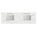 72" Double Top, 3 CM Ethereal Noctis Silestone w/ Sink