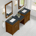 James Martin Vanities Bellshire 84" Dual Vanity Set with 24" Make-Up Counter