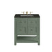 Breckenridge 30" Single Vanity, Smokey Celadon, w/ 3 CM Phantome Eclos Top