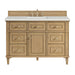 Lorelai 48" Single Vanity, Bright White w/ 3 CM White Zeus Silestone Top