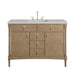 Kinnsden 48" Single Vanity Cabinet, Weathered Oak