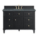 Lorelai 48" Single Vanity, Black Onyx w/ 3 CM Parisien Bleu Silestone Top