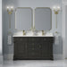 James Martin Brookfield 60" Double Bathroom Vanity in Black Onyx, shown in a bathroom setting