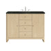 Gracyn 48" Single Vanity, Coastal Driftwood, w/ 3 CM Phantome Eclos Widespread Top