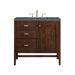 Addison 36" Single Vanity, Mid-Century Acacia w/ 3 CM Parisien Bleu Silestone Top