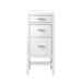 Addison 15" Base Cabinet, Glossy White w/ 3 CM White Zeus Silestone Top