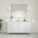Chicago 60" Single Vanity, Walnut Whisper, w/ 3 CM Tajnar Eclos Top