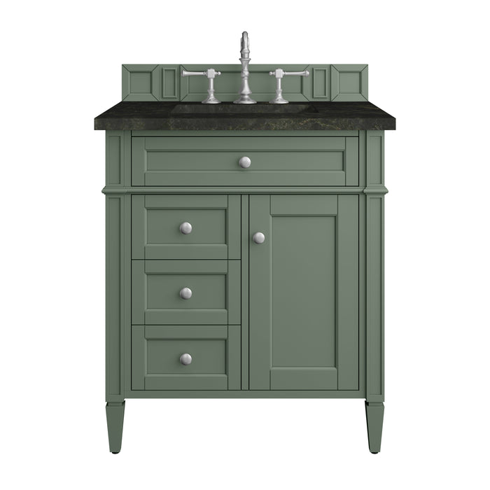 Brittany 30" Single Vanity, Smokey Celadon, w/ 3 CM Phantome Eclos Top