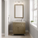 James Martin Chicago 30" Single Bathroom Vanity in Walnut Whisper, shown in a bathroom setting