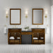 James Martin Vanities Bellshire 84" Dual Vanity Set with 24" Make-Up Counter