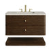 Allamari 36" Single Vanity, Sable w/ 3 CM Siberian Silestone Top
