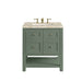 Breckenridge 30" Single Vanity, Smokey Celadon, w/ 3 CM Tajnar Eclos Top