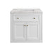 Chicago 30" Single Vanity, Glossy White, w/ 3 CM Eternal Jasmine Pearl Silestone® Top