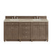 Bristol 72" Double Vanity, Whitewashed Walnut w/ 3 CM Lime Delight Silestone Top