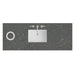 60" Single Top, 3 CM Parisien Bleu Silestone w/ Sink & FreePower Wireless Charger