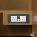 Hudson 60" Double Vanity, Light Natural Oak, w/ 3 CM Siberian Silestone Top