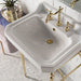 James Martin Wellington 24" Single Console Single Sink w/ Brass Finish Stand