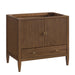 Myrrin 36" Vanity, Mid Century Walnut w/ 3 CM Charcoal Soapstone Silestone Top