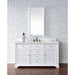 James Martin Vanities Savannah 60" Bright White Single Vanity