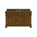 Brookfield 60" Single Vanity, Honey Oak w/ Single Hole 3 CM White Zeus Silestone Top & Backsplash